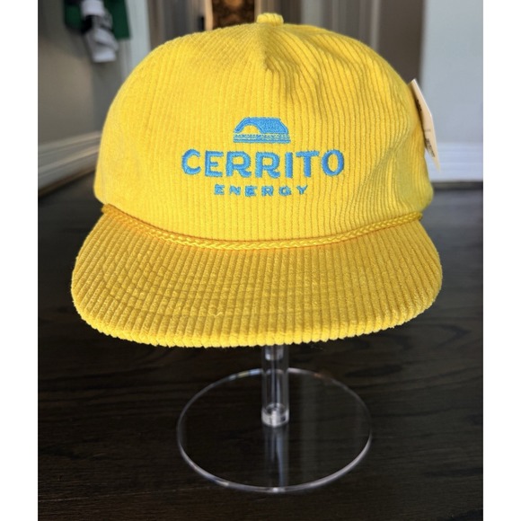 Snag Tights Other - Neon Yellow Blue Corduroy Rope Snapback Hat NWT Streetwear Festival Cap